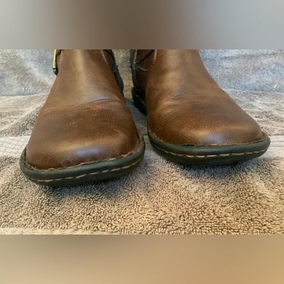 DISTRESSED FAUX LEATHER BOOTS. - Picture 9 of 14